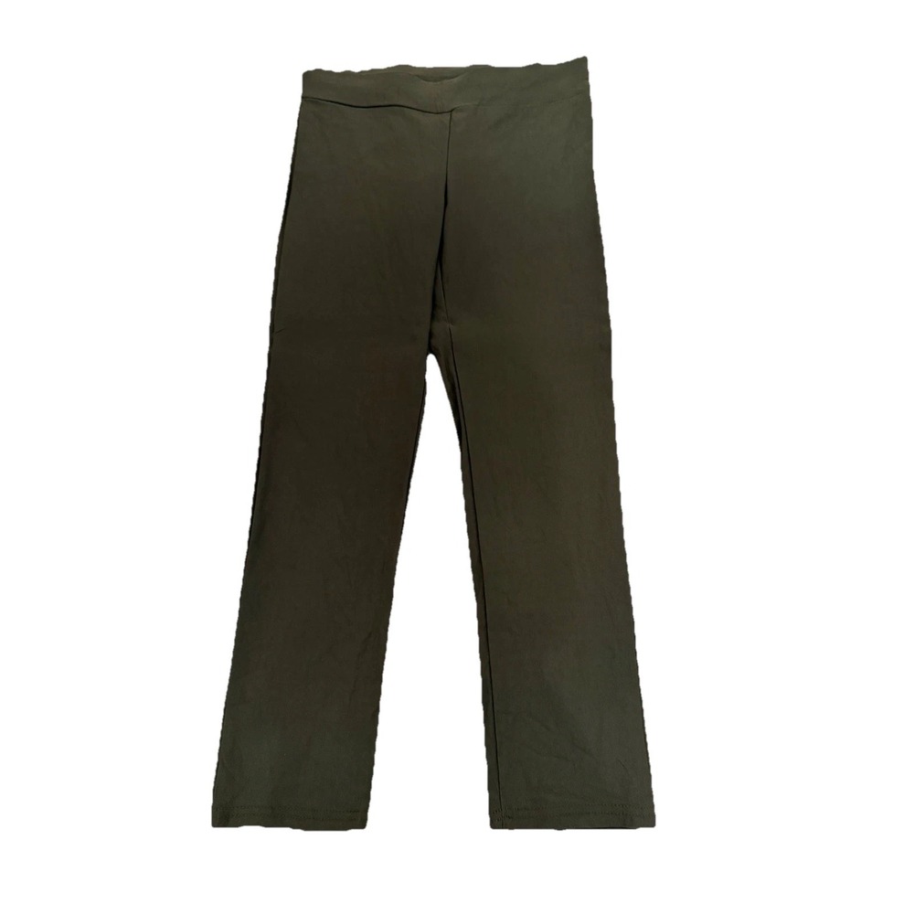 Women's Popana Pants Size Large‎ Dark Green Olive Skinny Stretch